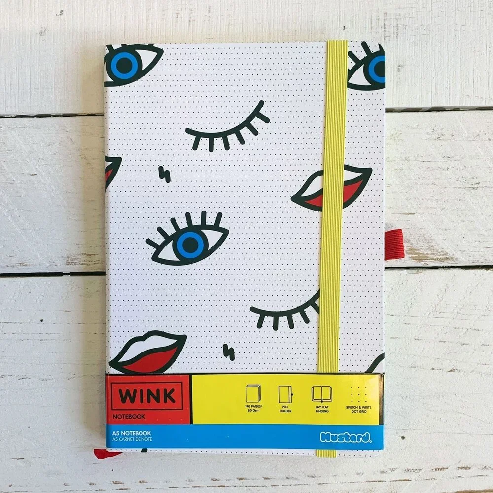 Wink Pop Art Notebook — Bulk Lot of 24 (Gifting, Events & Resale)
